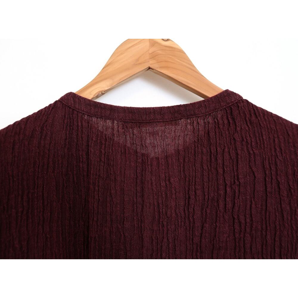 ERICA TANOV Linen Gauze Plisse Crinkle Dolman Blouse Top Garmentory 3 XL $325 - Picture 10 of 11